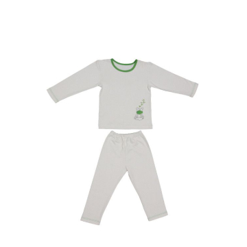 Pijama para bebé de algodón orgánico - rana verde - 12 a 18 meses - Zizzz